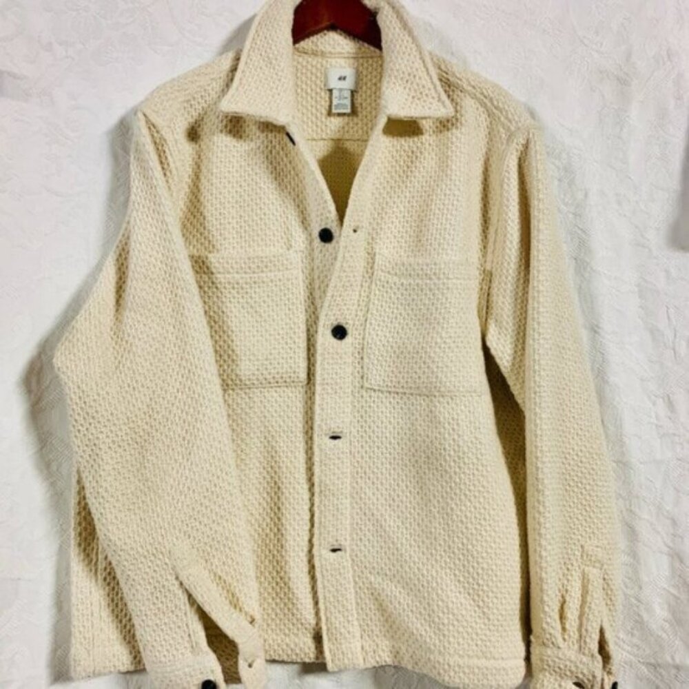 H & M Regular Fit Waffled Overshirt